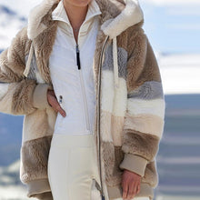 Load image into Gallery viewer, Faux Fur Zipper Ladies Parka Coat
