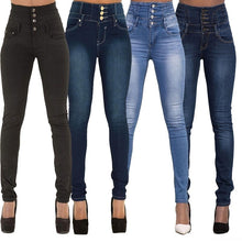 Load image into Gallery viewer, Denim Pencil Pants
