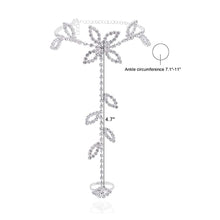 Load image into Gallery viewer, 2Pcs Set Rhinestone Leaf Anklet
