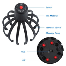 Load image into Gallery viewer, Electric Octopus Claw Scalp Massager
