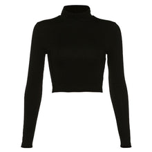 Load image into Gallery viewer, tshirt bandage backless long sleeve tops
