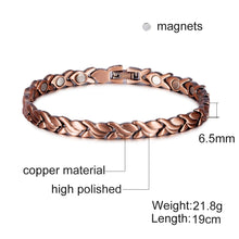 Load image into Gallery viewer, Magnetic Pure Copper Bracelet
