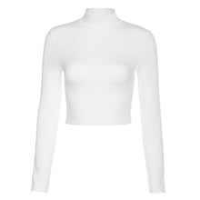 Load image into Gallery viewer, tshirt bandage backless long sleeve tops
