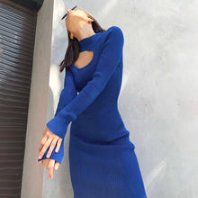 Load image into Gallery viewer, Long-SleeveStretch Knit Dress
