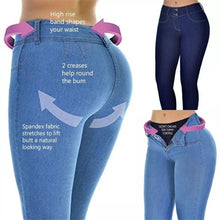 Load image into Gallery viewer, High Waist Blue Denim
