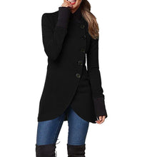 Load image into Gallery viewer, Women Coat Solid Color Single Breasted
