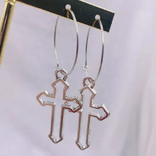 Load image into Gallery viewer, Cross  Pendant Earrings
