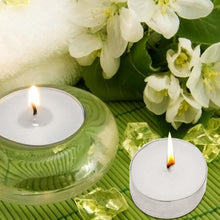 Load image into Gallery viewer, Long Lasting 100 PCS White Smokeless Dripless Tealights
