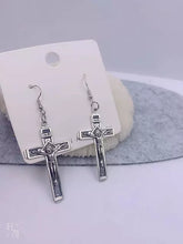 Load image into Gallery viewer, Cross  Pendant Earrings
