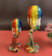 Load image into Gallery viewer, Colorful Woman Face Statues
