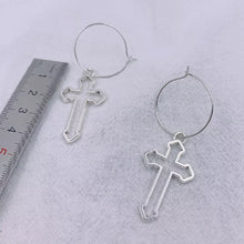 Load image into Gallery viewer, Cross  Pendant Earrings
