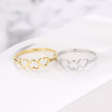 Load image into Gallery viewer, Three Hearts  RingFor Women
