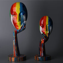 Load image into Gallery viewer, Colorful Woman Face Statues
