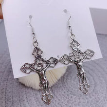 Load image into Gallery viewer, Cross  Pendant Earrings
