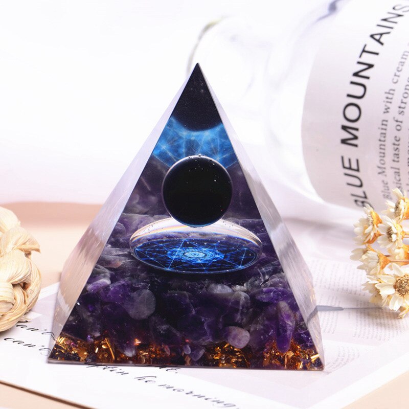 Natural Quartz Crystal Sphere Ball  Pyramid Tower