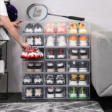 Load image into Gallery viewer, 6pcs/set Antioxidant shoe cabinet High Transparent slippers sneakers storage shoes box dustproof shoe organizer box
