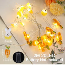 Load image into Gallery viewer, Bunny String Lights Easter
