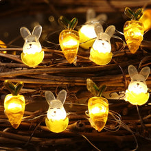 Load image into Gallery viewer, Bunny String Lights Easter
