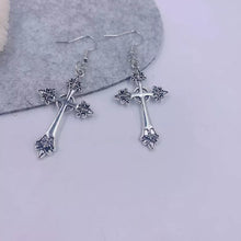 Load image into Gallery viewer, Cross  Pendant Earrings
