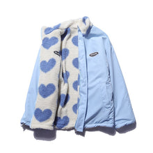 Load image into Gallery viewer, Double-sided heart shape design winter warm windproof jacket
