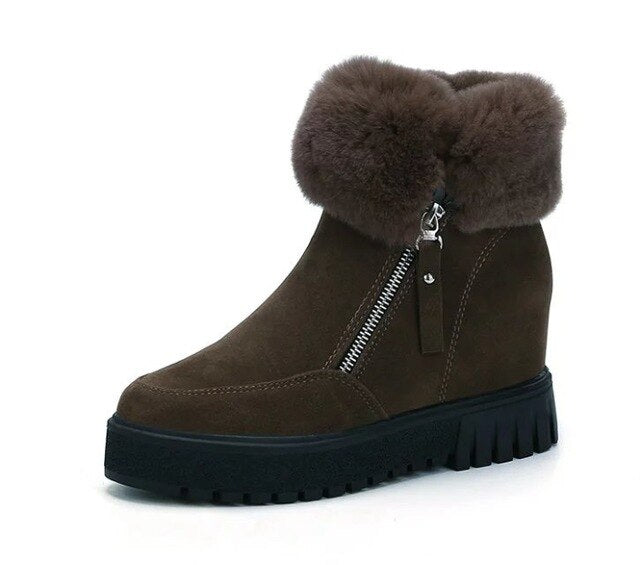 Warm Fur Waterproof  Snow Boots