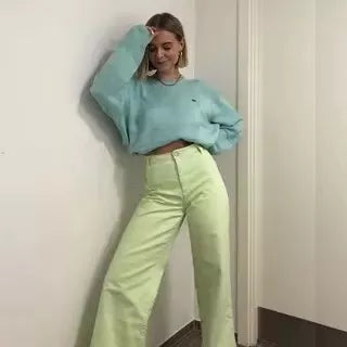 solid color jeans