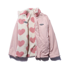 Load image into Gallery viewer, Double-sided heart shape design winter warm windproof jacket
