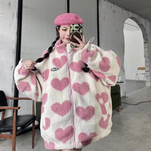 Load image into Gallery viewer, Double-sided heart shape design winter warm windproof jacket
