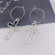 Load image into Gallery viewer, Cross  Pendant Earrings
