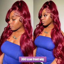 Load image into Gallery viewer, Burgundy Lace Front Wig
