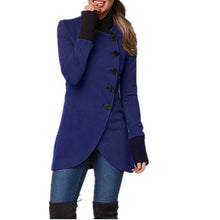 Load image into Gallery viewer, Women Coat Solid Color Single Breasted
