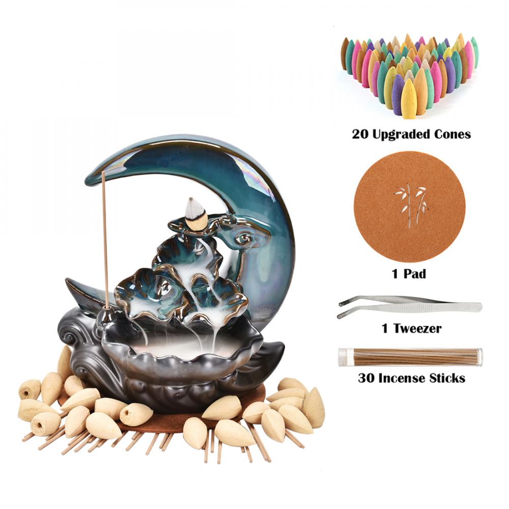 Backflow Waterfall Incense Burner