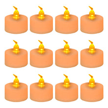 Load image into Gallery viewer, 12/24Pack Realistic Flickering Flameless LED Tea Lights Candles
