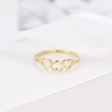 Load image into Gallery viewer, Three Hearts  RingFor Women
